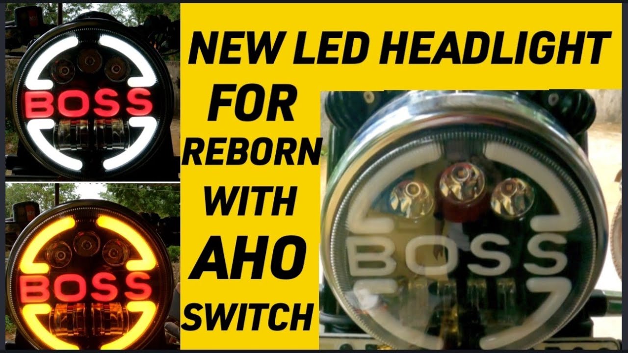 Boss LED headlight installation in my Reborn without wire cut for warranty void plug n Play fitting