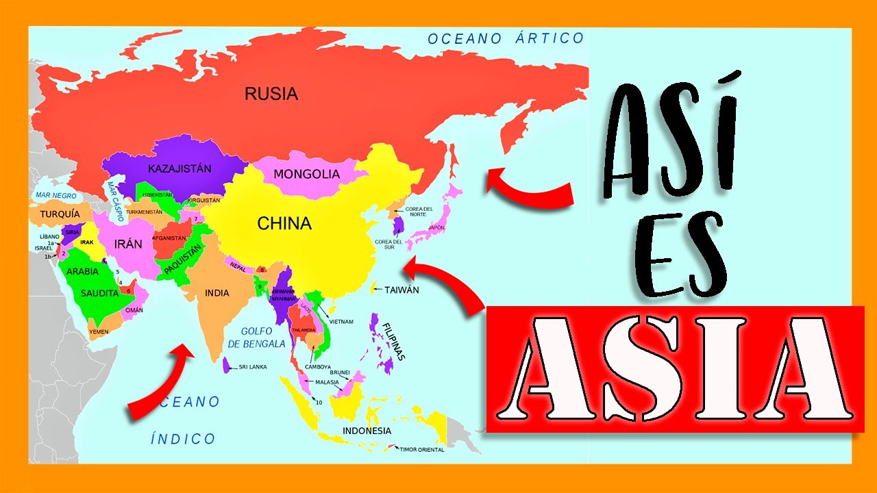 ✅✅El continente m&aacute;s poblado ✅✅ Geograf&iacute;a y Geopol&iacute;tica de ASIA