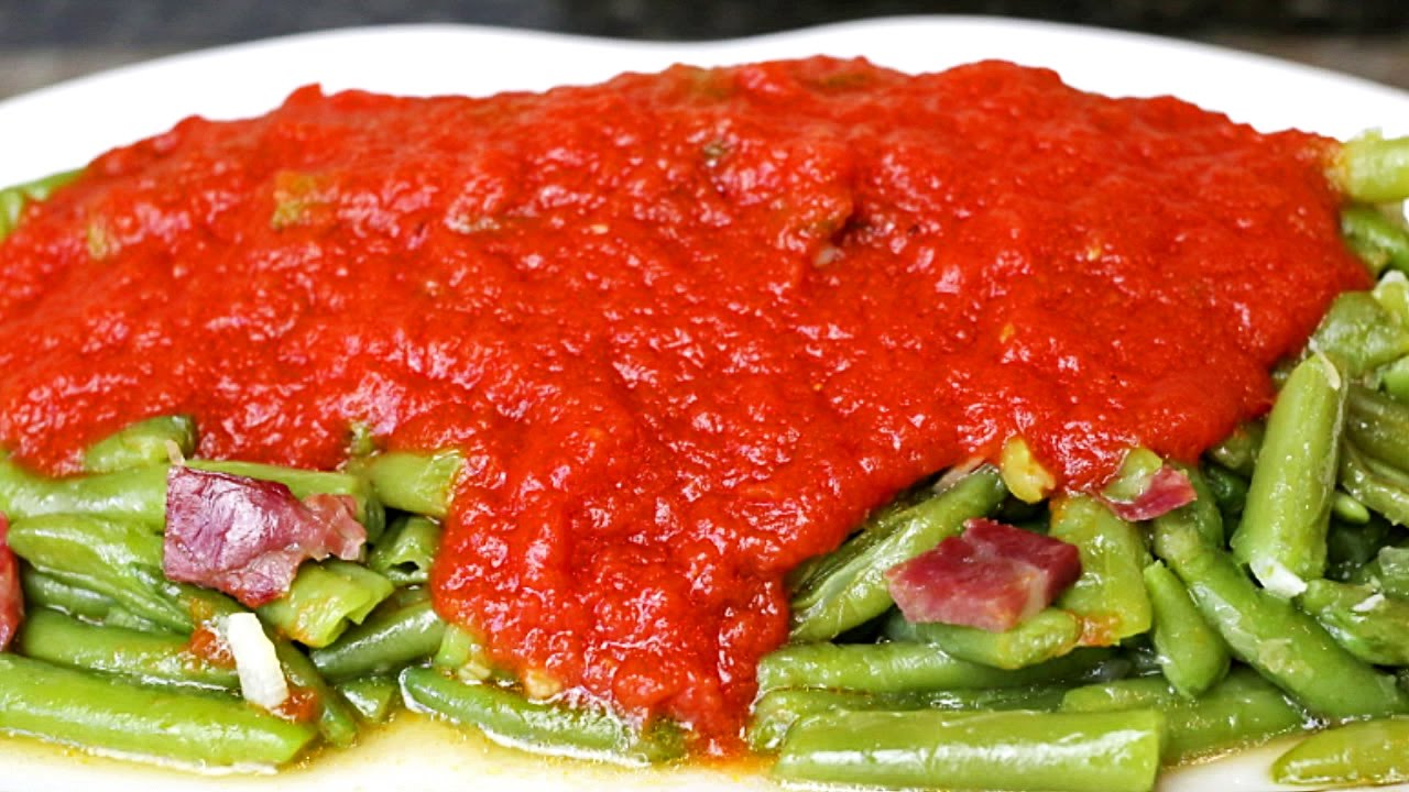 Judías verdes con tomate