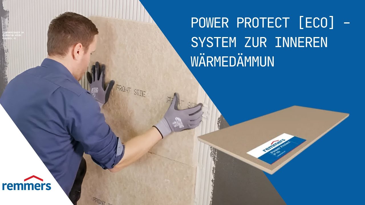 Power Protect [eco] Montage: Schritt-für-Schritt Innenwärmedämmung