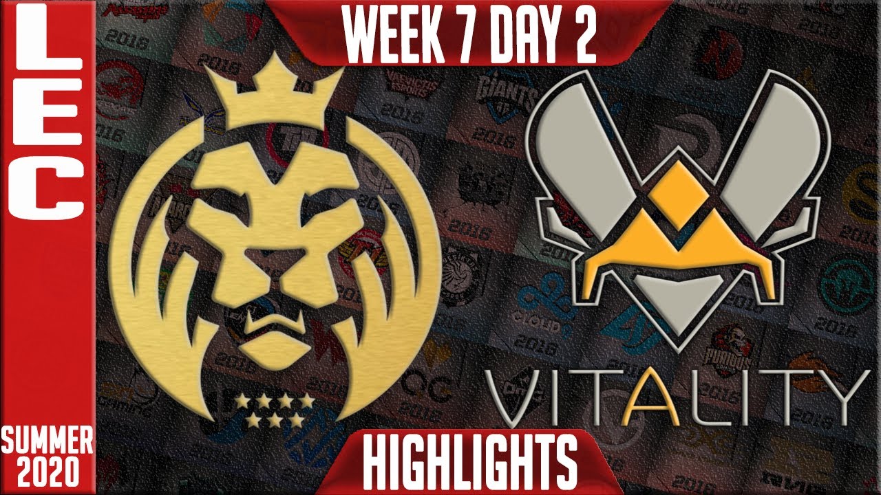 MAD vs VIT Highlights | LEC Summer 2020 W7D2 | MAD Lions vs Team Vitality