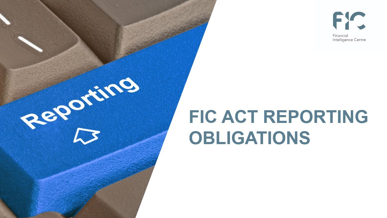 Webinar on FIC Act reporting obligations