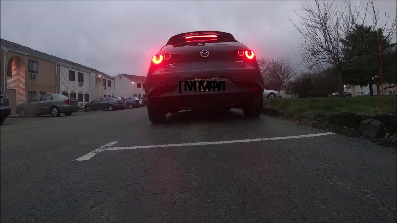 Mazda 3 Turbo 2021 Stock exhaust vs Magnaflow Axle back Exhaust (M3TH)