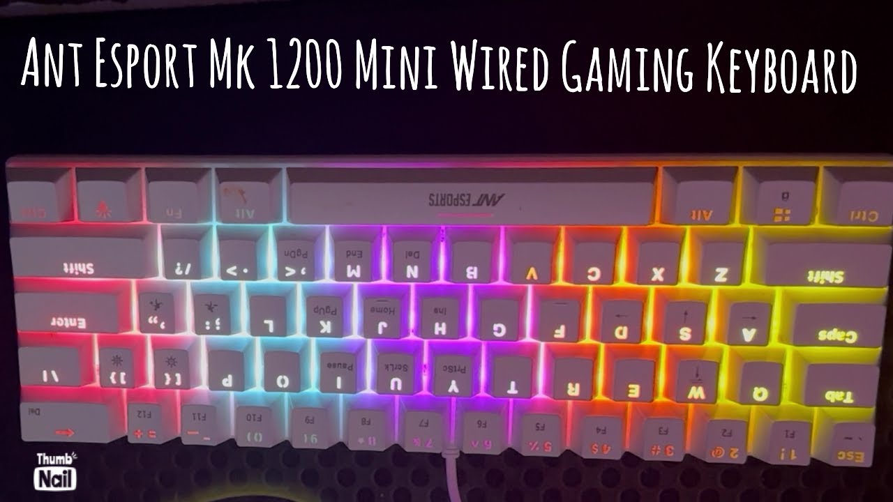 Ant Esports Mk1200 mini wired mechanical gaming keyboard | windows macos pss Xbox laptop and pc amaz