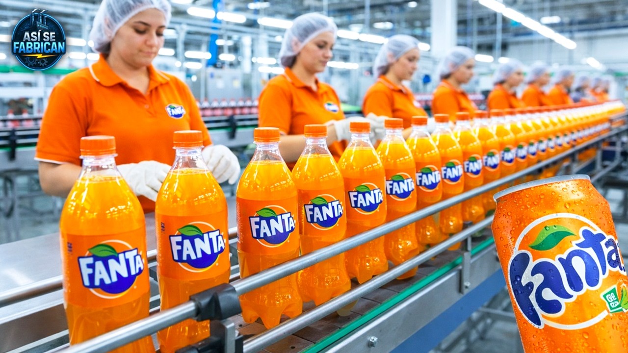 CÓMO se HACE la FANTA de NARANJA 🍊 | FABRICADA EN VIVO Dentro de la Fabrica