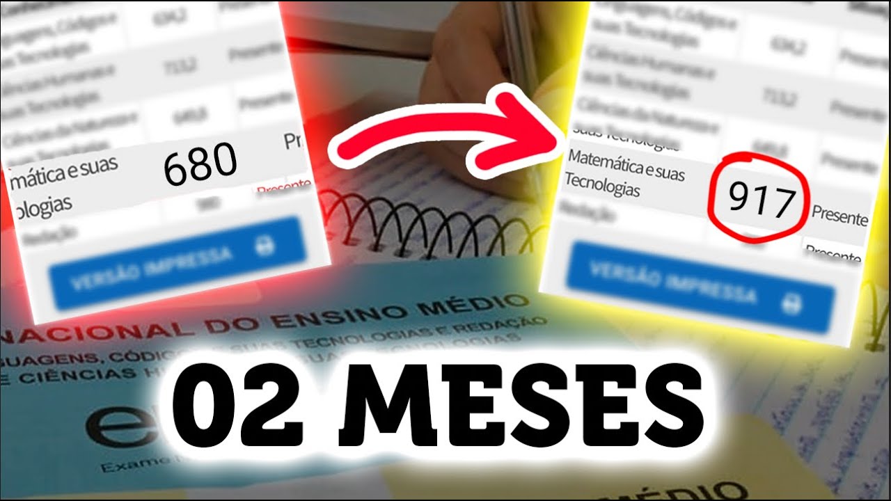 Como estudar p/ o ENEM (em 02 meses)