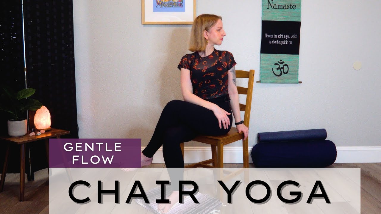 Beginner Chair Yoga // Gentle Flow // Stretch & Strengthen // No Music