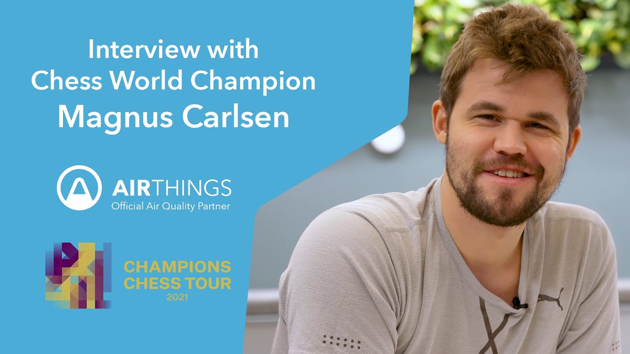Magnus Carlsen Interviewed at the Airthings Office