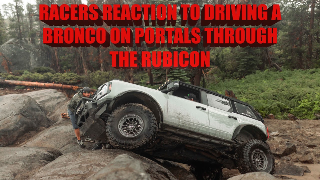 Loren Healy and Vaughn Gittin Jr's first reaction after driving their new Bronco on 74Weld Portals