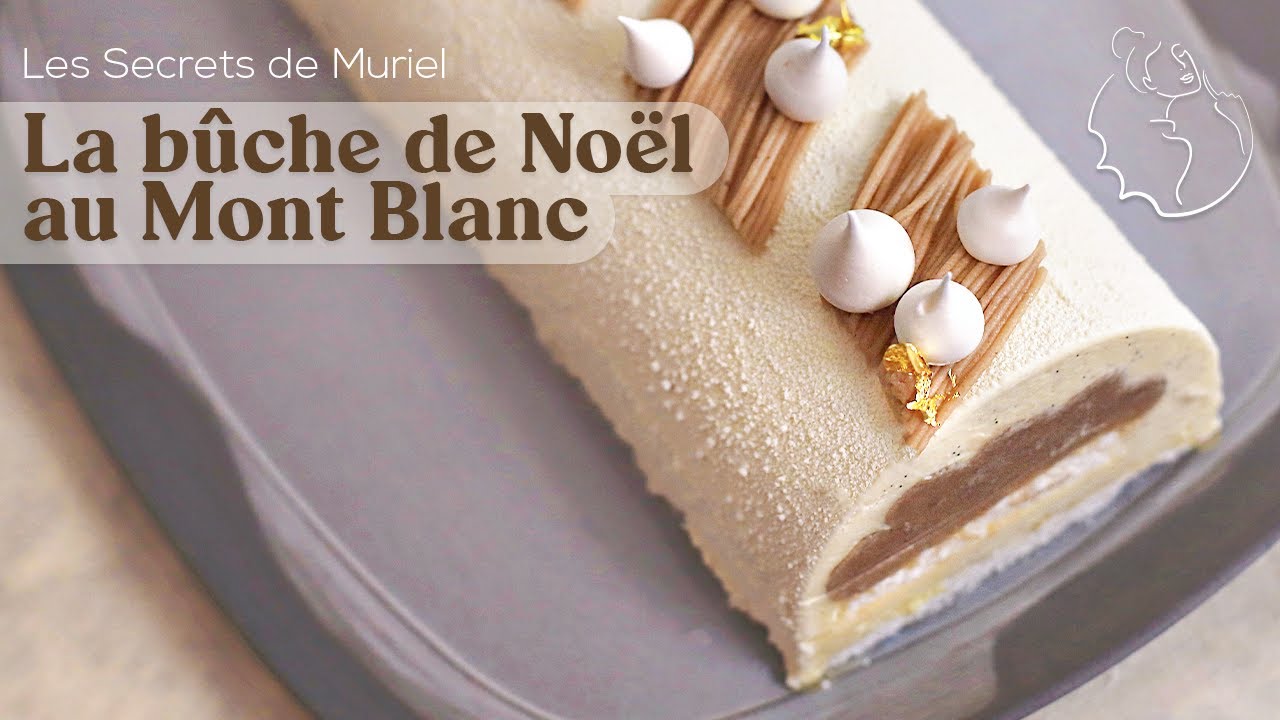 Un dessert de Noël: la bûche aux marrons
