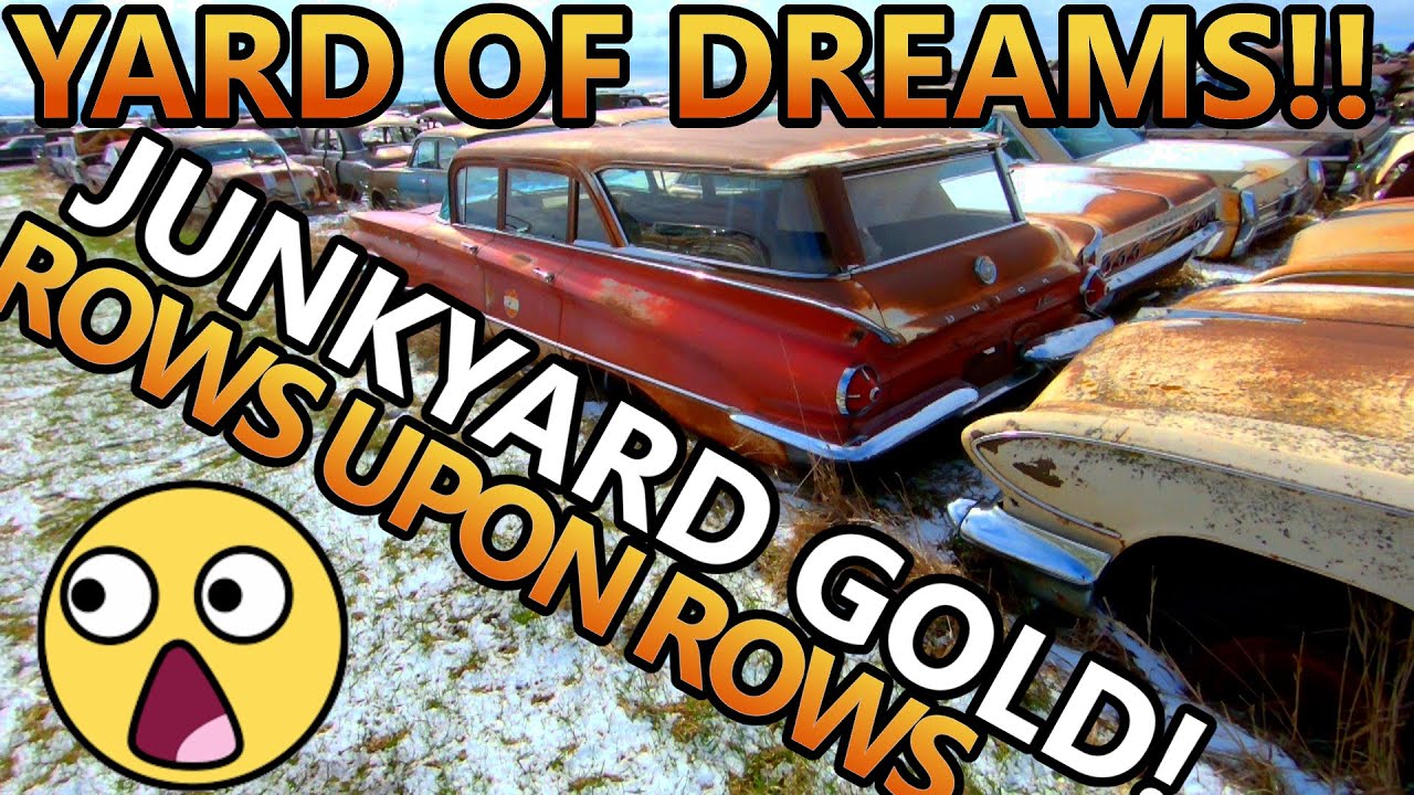 YARD FULL of OLD CAR DREAMS! Multiple Rows of Classic Cars in THIS Salvage Yard! (Junkyard Tour)