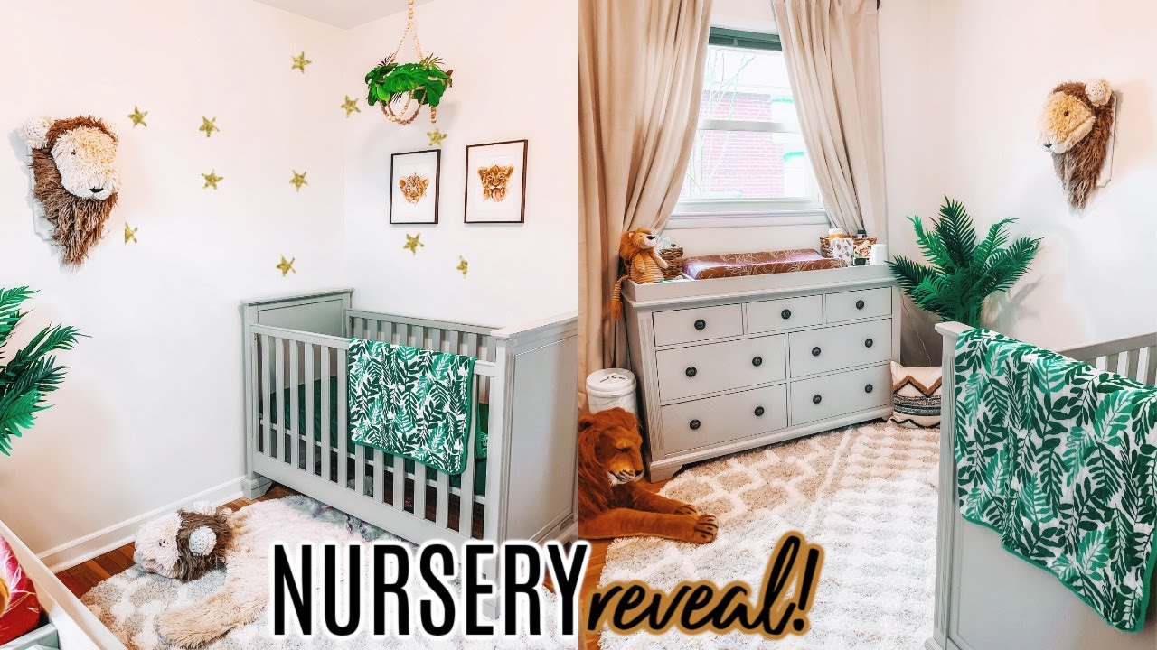 BABY'S NURSERY REVEAL 2020! NURSERY TOUR + IDEAS FOR A SMALL ROOM! | Liza Adele