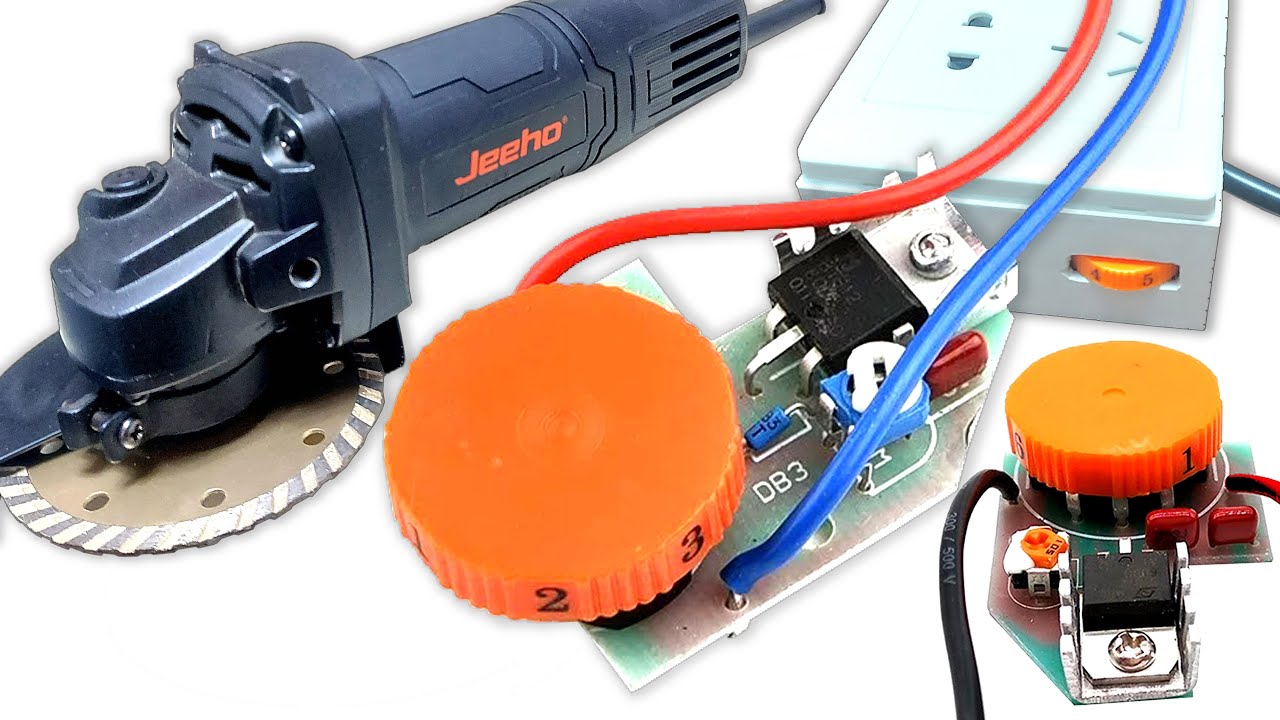 Controlling Angle Grinder's speed with Variable Speed Controller Board