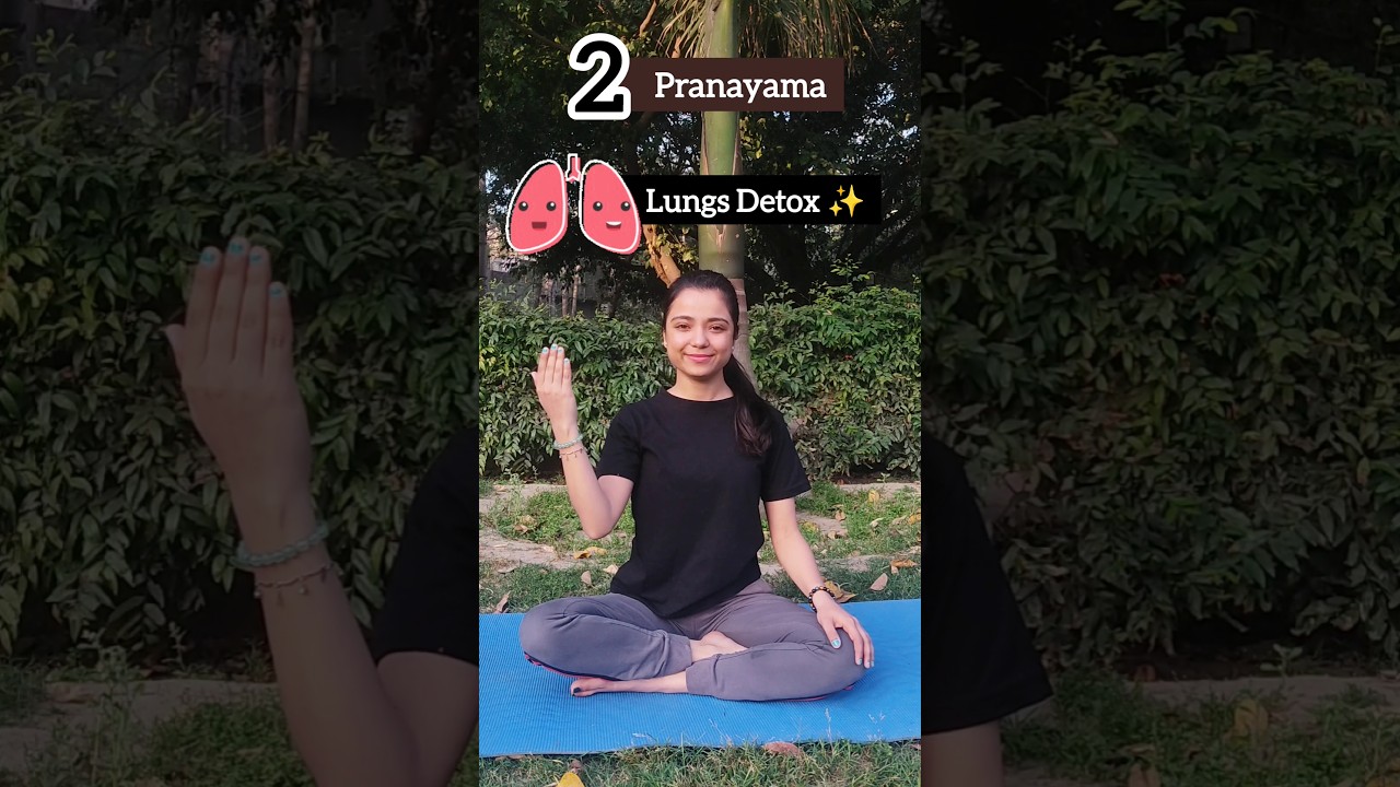 2 Pranayama For 🫁 Lungs Detox