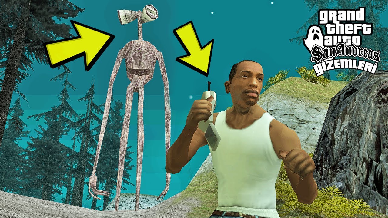 GTA SAN ANDREAS SİREN KAFA GERİ DÖNDÜ ! TELEFONU SAKIN AÇMAYIN / SIREN HEAD MOD