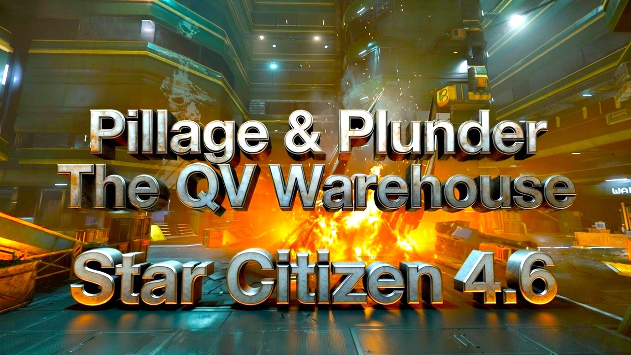 Star Citizen 4.6 - Smuggler Mission In NYX, Pillaging The QV Warehouse | Low Fly Later!