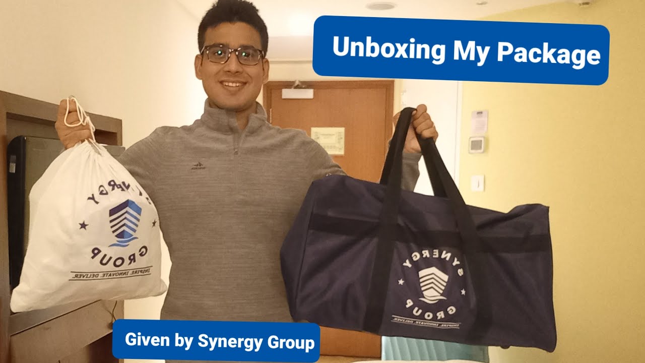 (#VLOG2)Unboxing my package given by SYNERGY GROUP  | Gadgets needs to be carry on board