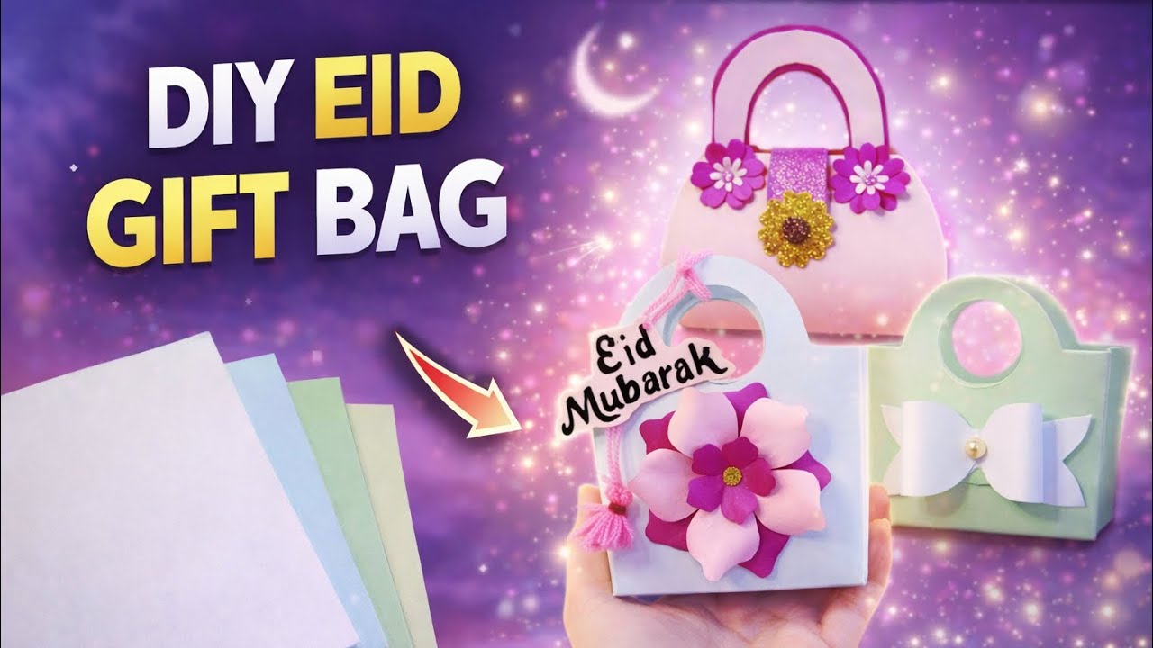 DIY 3 Aesthetic Gift Idea 🎁 | Handmade Gift Ideas 2026 | How to Make Eid Gift Bags 👜