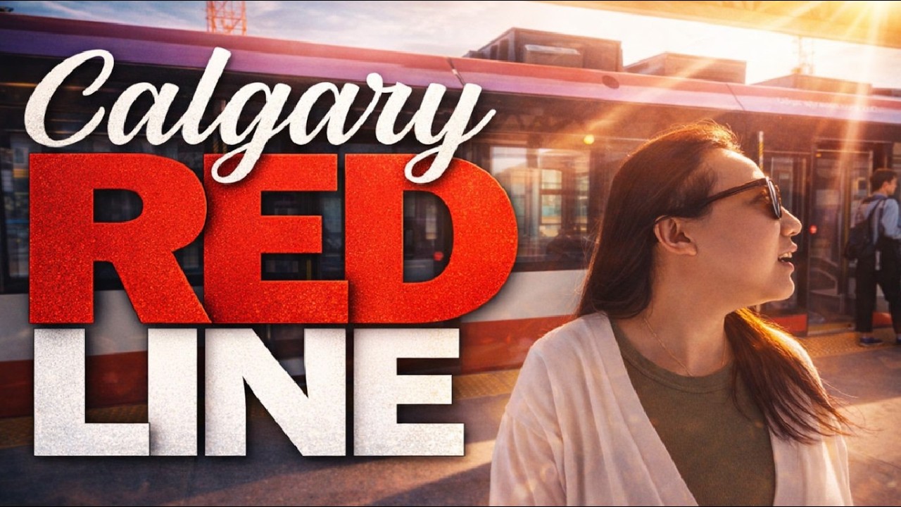 Travel by Train - CALGARY C-TRAIN: RED LINE - Full City Tour with Top Attractions
