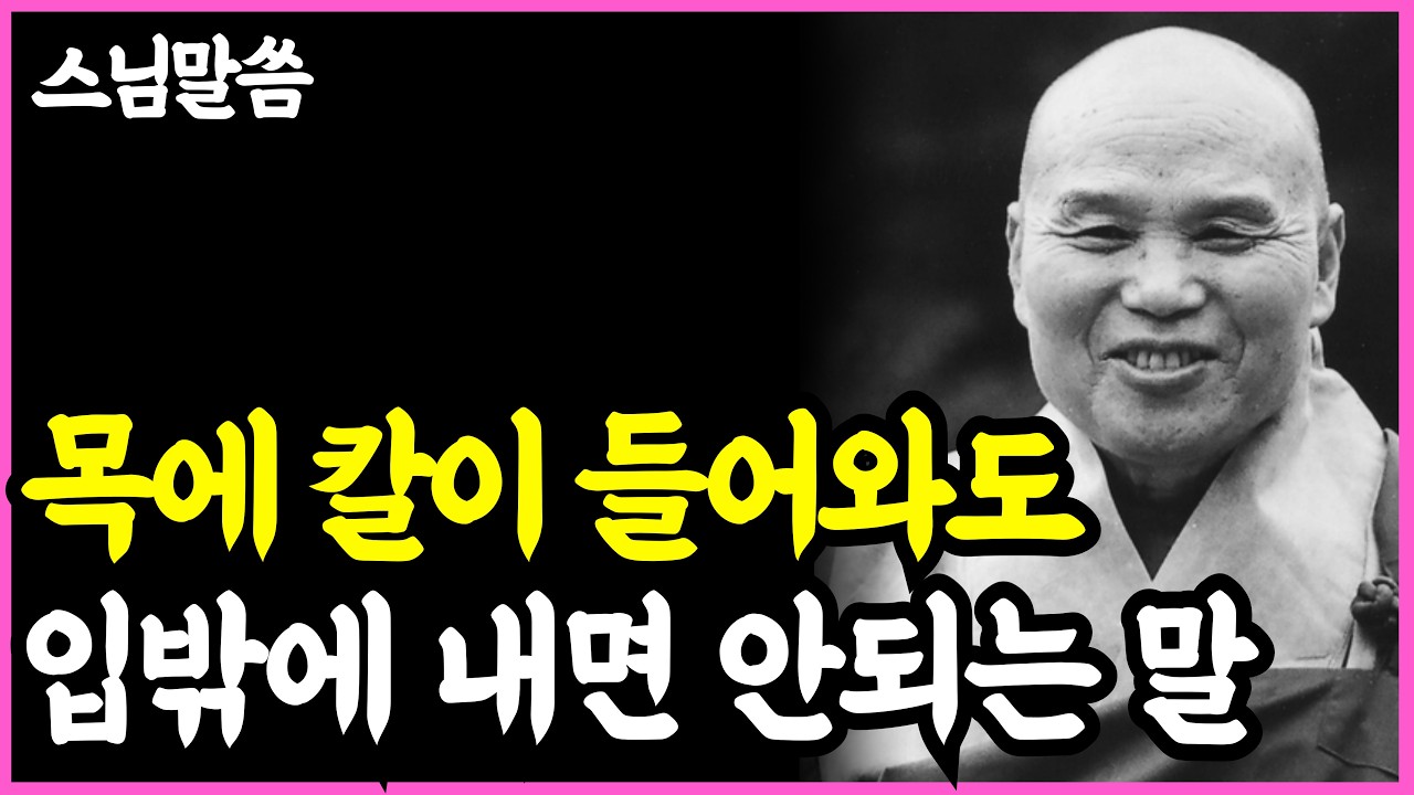 《인생명언》 나이들면 절대로 입밖에 내면 안되는 '5가지' 비밀 l 법정 스님 l 부처님 말씀 l 석가모니 l 행복한 노후 l 삶의지혜