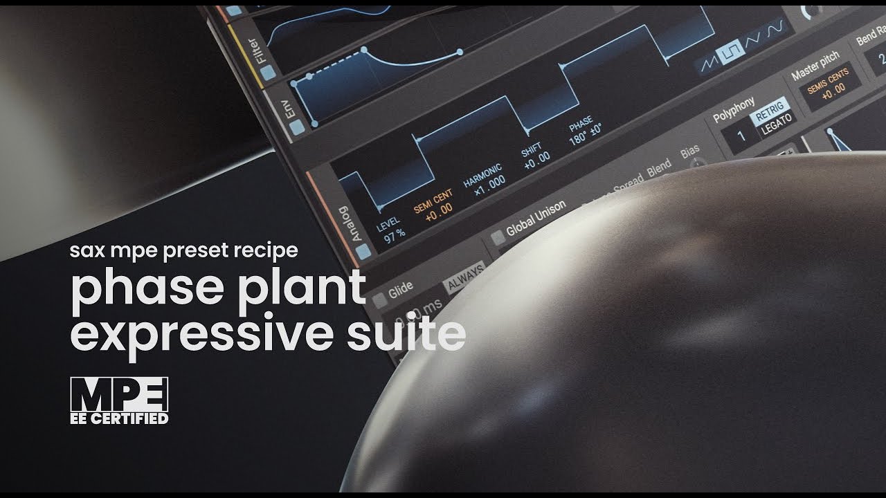 Phase Plant Expressive Suite - Sax MPE Preset Recipe