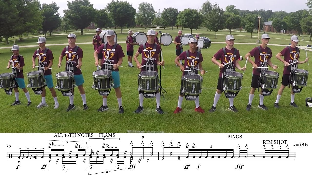 2018 Cadets Snares - LEARN THE MUSIC to 