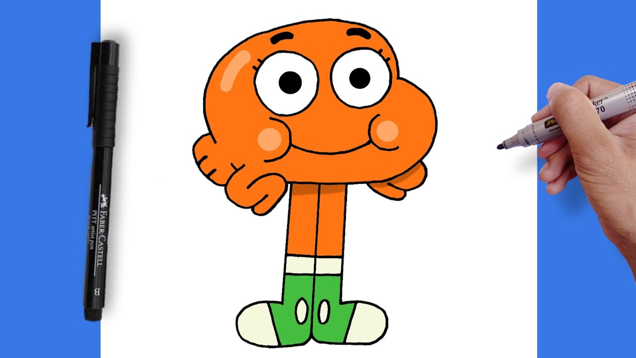 How To Draw Darwin Watterson | The Amazing World of Gumball