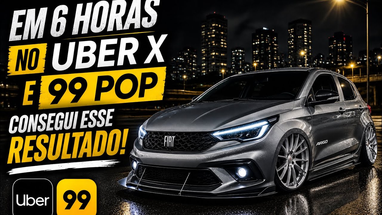 EP. 10 – 6 Horas Rodando Uber e 99 Esse Resultado Chamou Atenção!