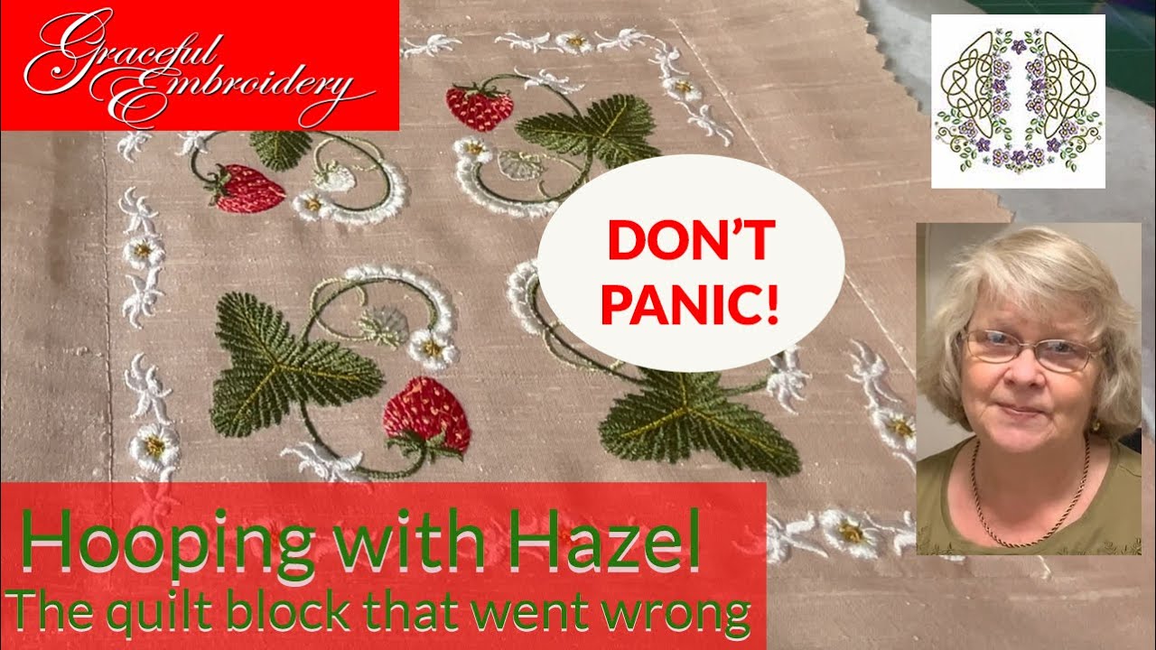 Hooping with Hazel: the quilt block that went wrong.