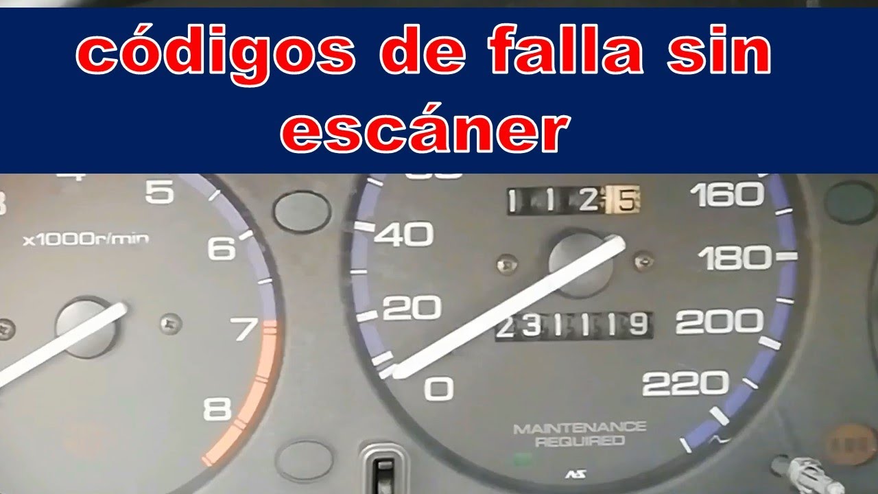 Diagnostico sin escaner códigos del motor, transmisión y sistema ABS Honda OBD1