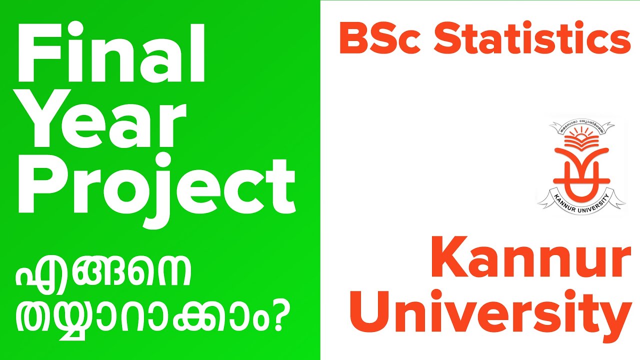 BSc Statistics I Kannur University I Final Year Project എങ്ങനെ ചെയ്യാം? I No.1 PG Coaching