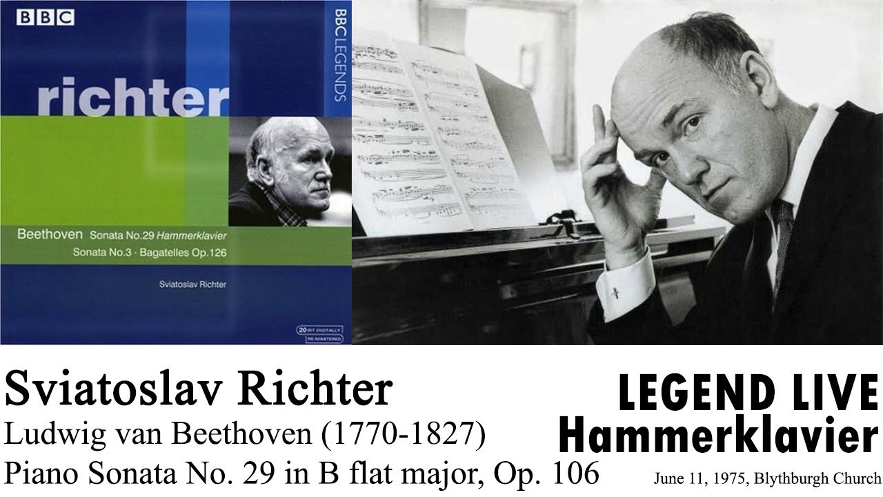 Sviatoslav Richter: Beethoven 'Hammerklavier' Piano Sonata No. 29 in B flat major, Op. 106 (1975)