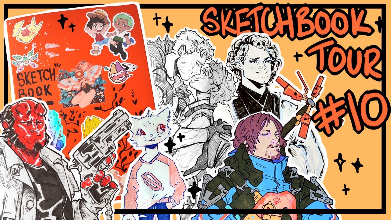 Sketchbook Tour 10 || ✨Kept ya waiting, huh✨
