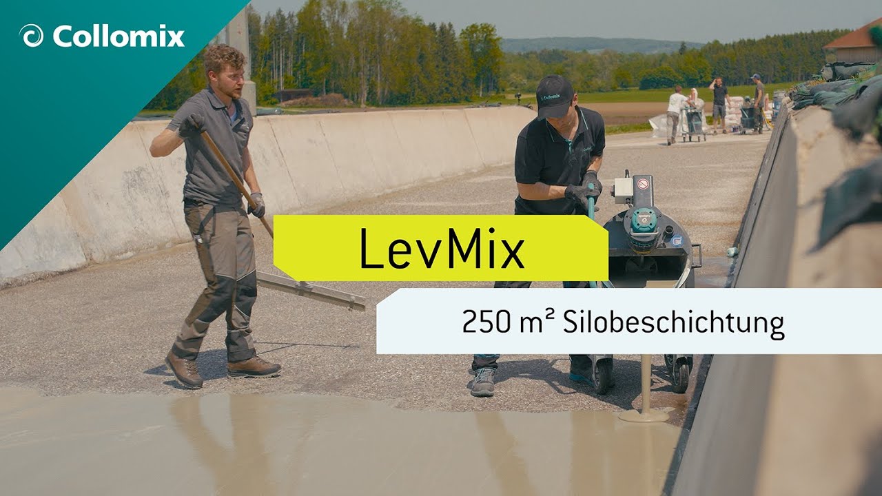 🇩🇪 250 m&sup2; Fahrsilo in 2 Stunden beschichten // Mit dem Flie&szlig;massenmischer LevMix