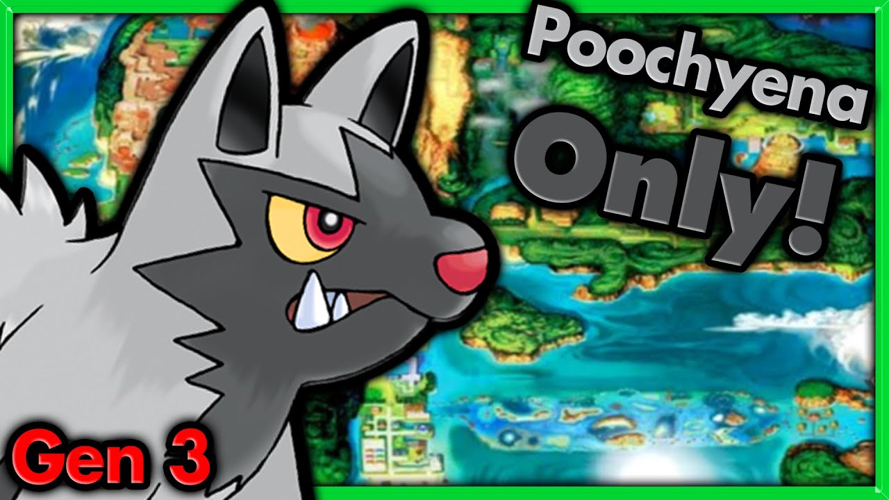 LOWEST Stats This Year! - Can I Beat Pokemon Emerald with ONLY Poochyena? 🔴 Pokemon Challenges