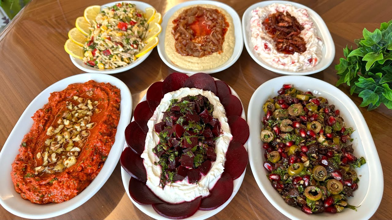🎄BU MEZELERİ YAPMADAN YENİ YILA GİRMEYİN❗️ 1 SAATTE HAZIR EN KOLAY MEZE TARİFLERİ🥗Çiçekintarifleri