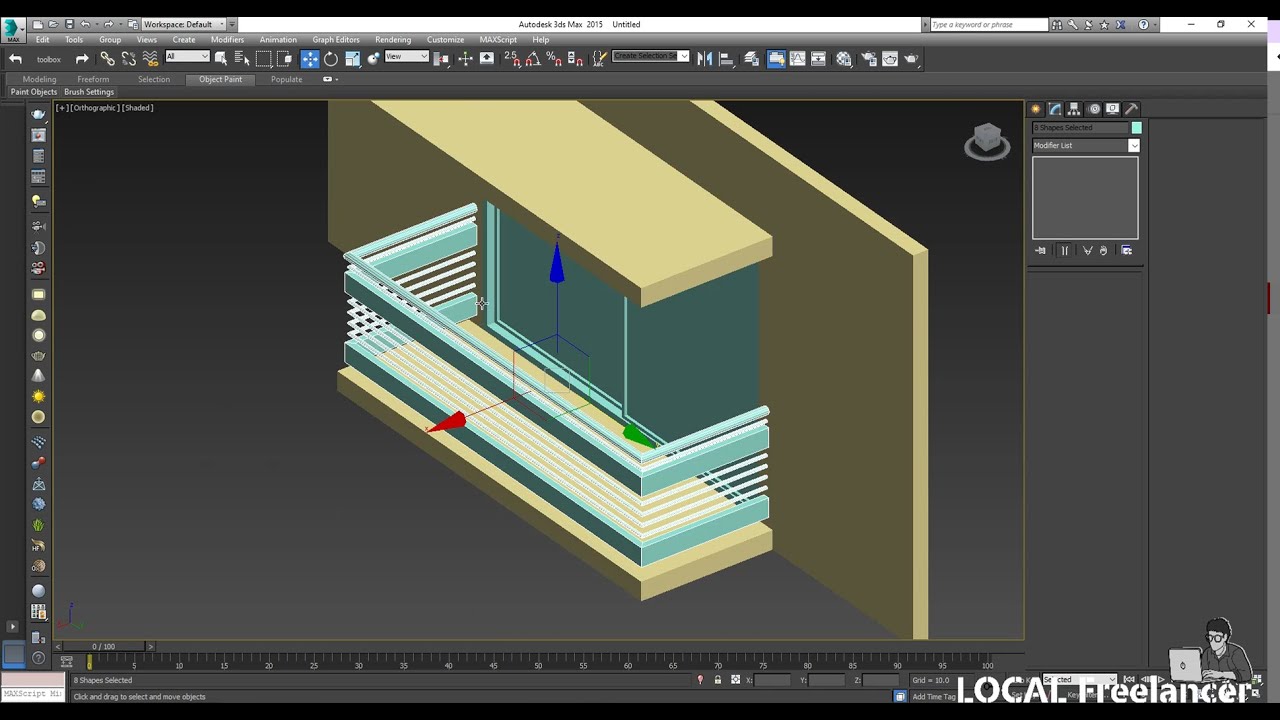 3D STUDIO MAX CLASS 13 -Veranda Railing Modeling 3ds Max file -বাংলা টিউটোরিয়াল .