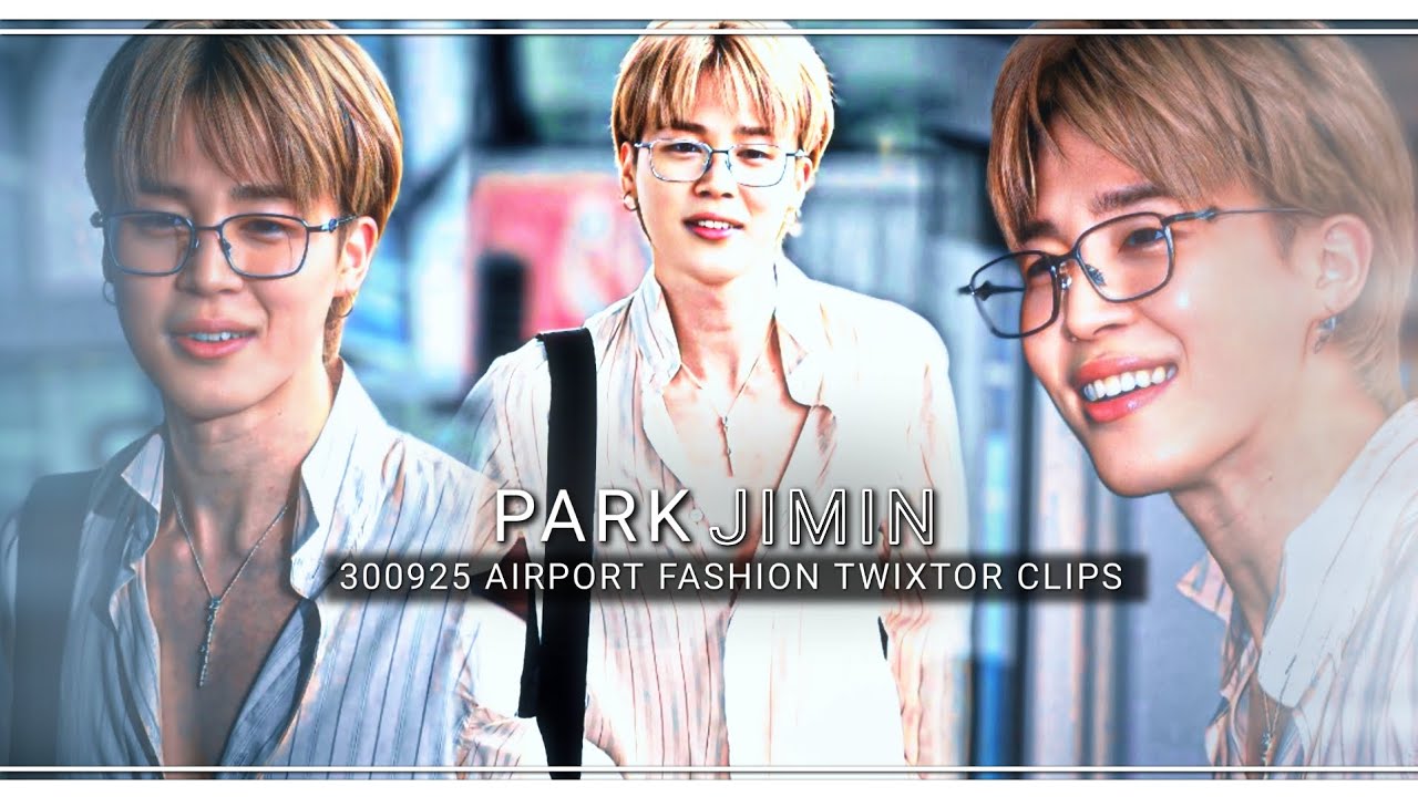JIMIN - 30092025 AIRPORT FASHION TWIXTOR CLIPS 4K #btsmyhappinessot7 #bts #jimin #twixtor 