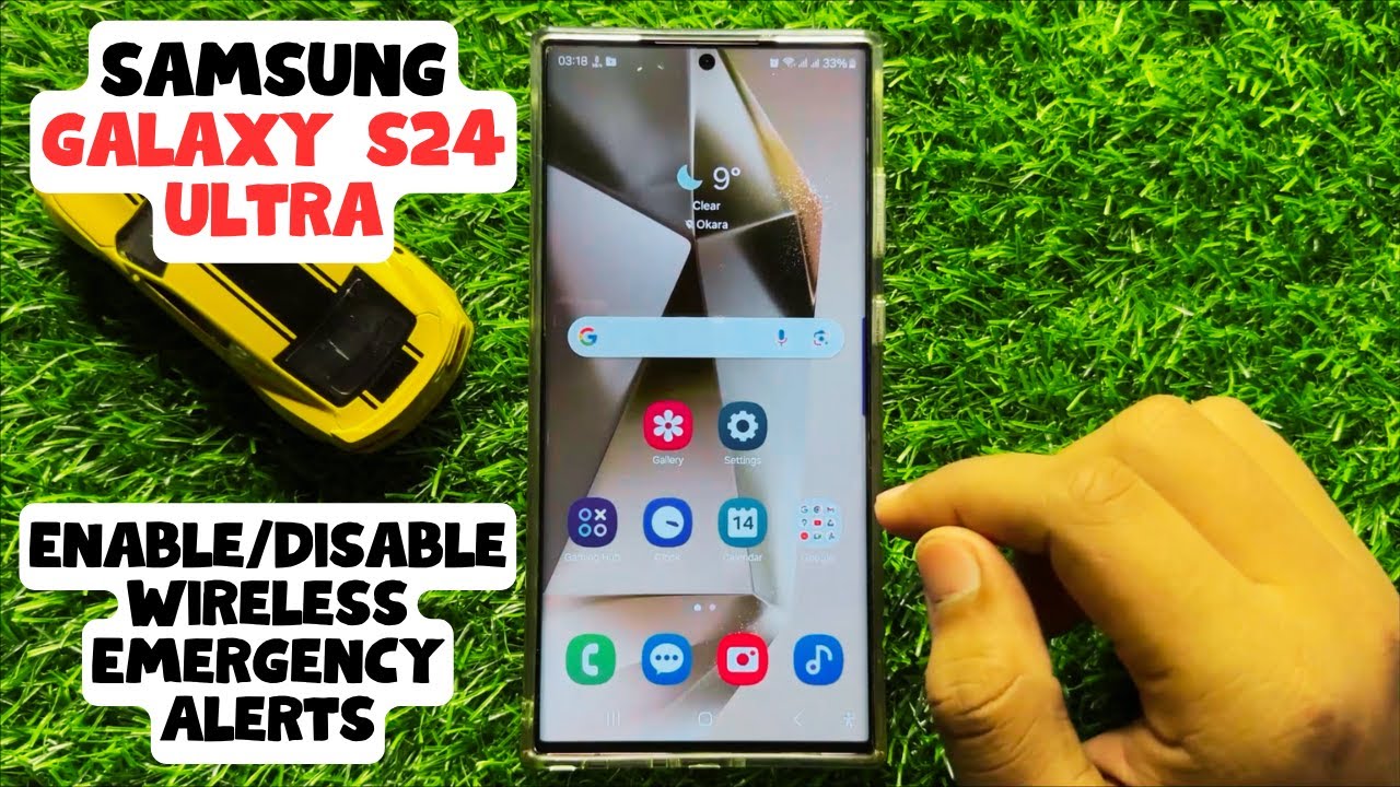How to Enable/Disable Wireless Emergency Alerts Samsung Galaxy S24 Ultra