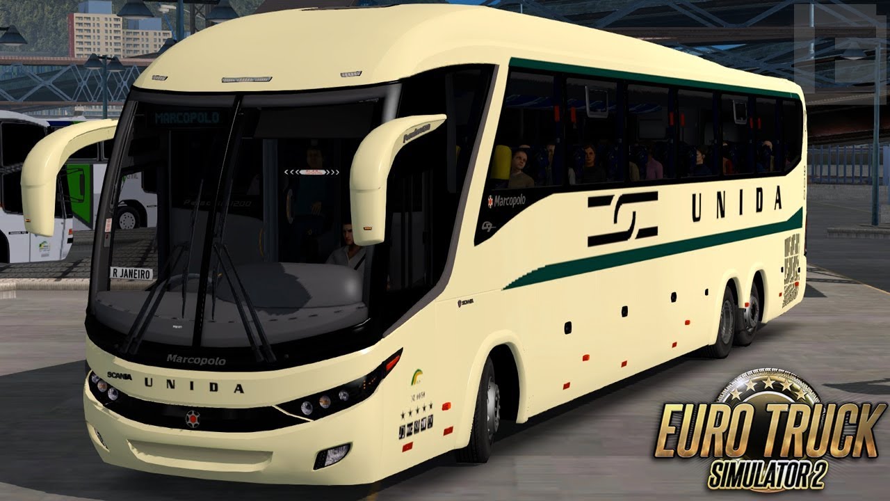 Euro Truck Simulator 2 - Bus | Unida - Juiz de Fora/Rio de Janeiro - EAA + RJ Map