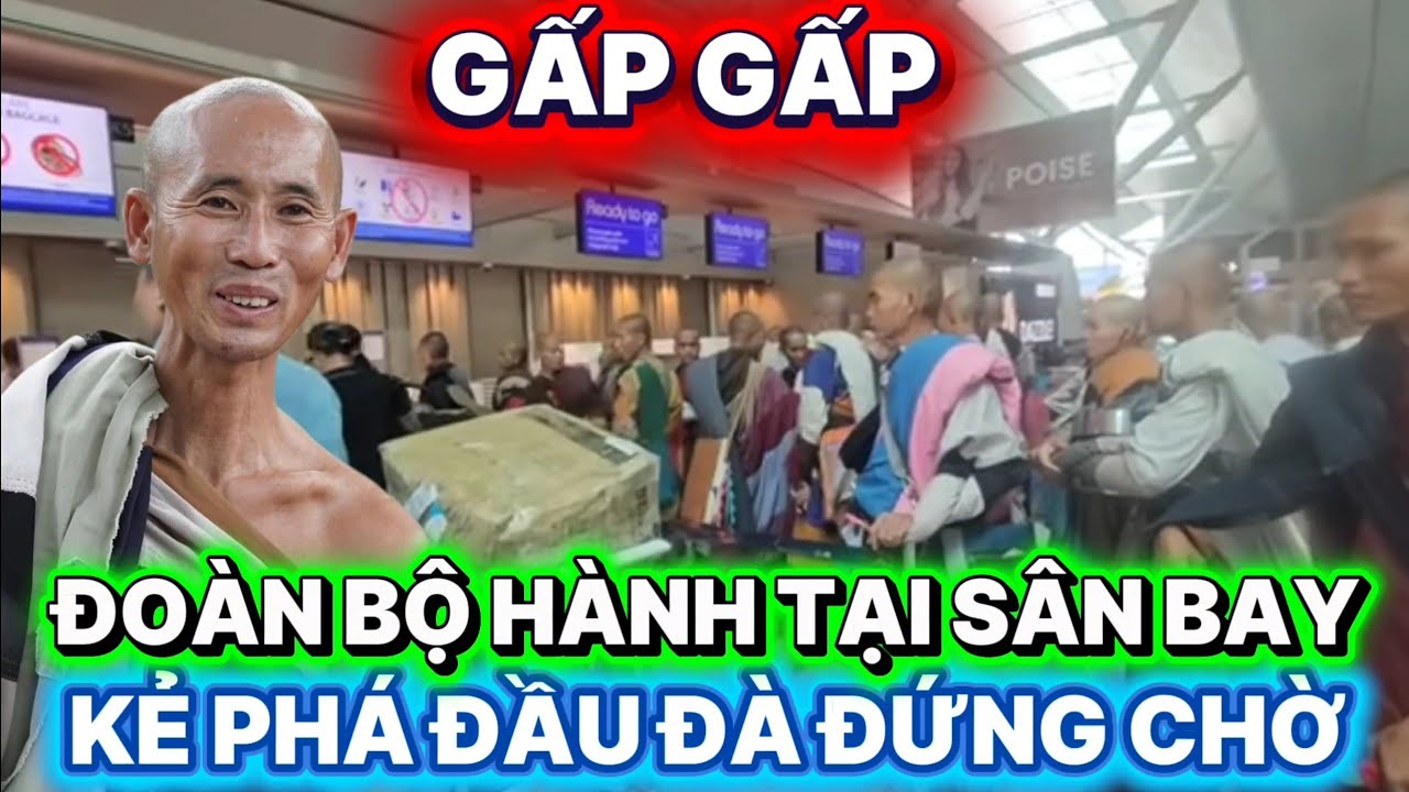 Ngay lúc này đoàn bộ hành Sư Minh Tuệ có mặt tại sân bay Nepal