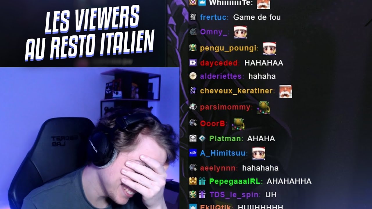 Mes viewers vont dans un resto italien et il se passe une dinguerie.. (c'est intankakable)