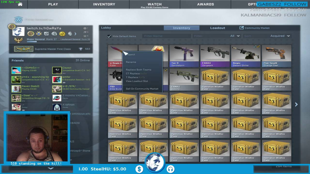 CSGO - Bowie Knife | Fade - Factory New - Opening live