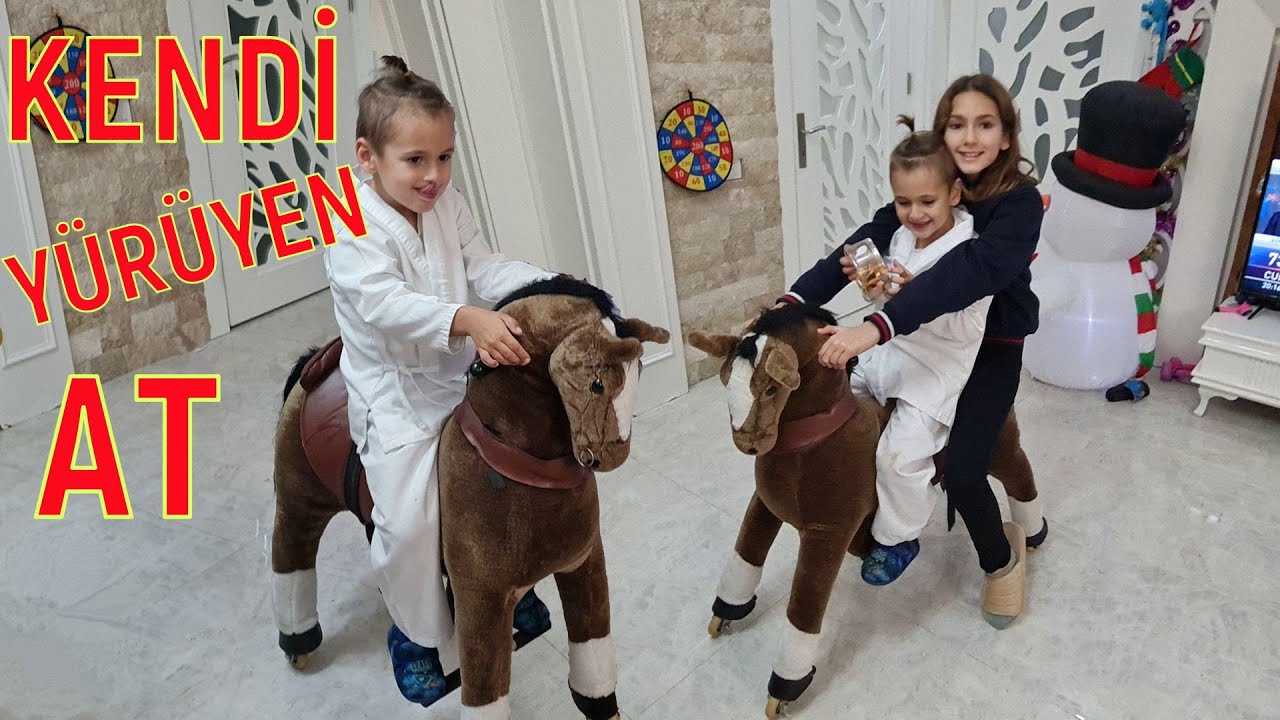Kendi Yürüyen AT. Salonda at besliyoruz