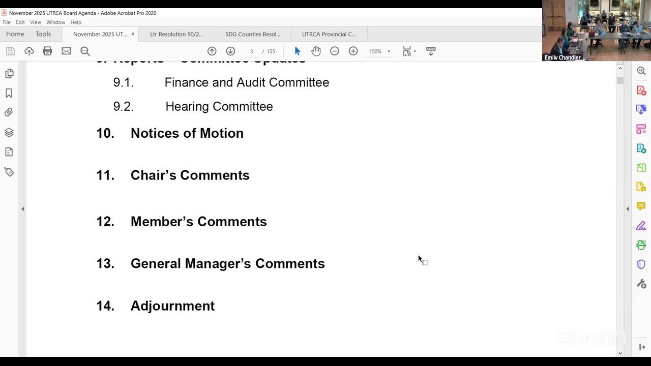 UTRCA Board Meeting - November 25, 2025