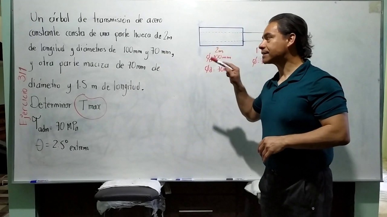 Solución de Ejercicio 311 de Resistencia de Materiales de Singer-Pytel