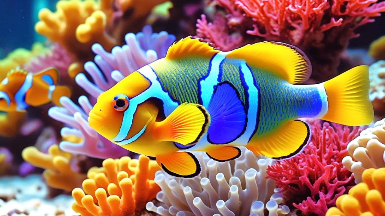 The Best 4K Aquarium - Dive Into The Mesmerizing Underwater Realm, Sea Jellyfish, Coral Reefs . #9