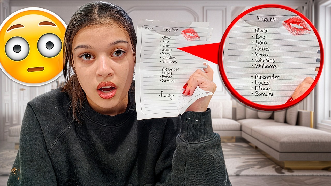 My Parents Found My KISS LIST *THEY LOST IT*