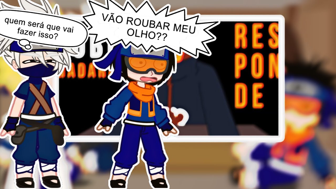 Time Minato reagindo à RESPONDENDO COMENTÁRIOS TOBI-Gacha Club React/Voice makers 1/2(KAKASHI,TOBI)