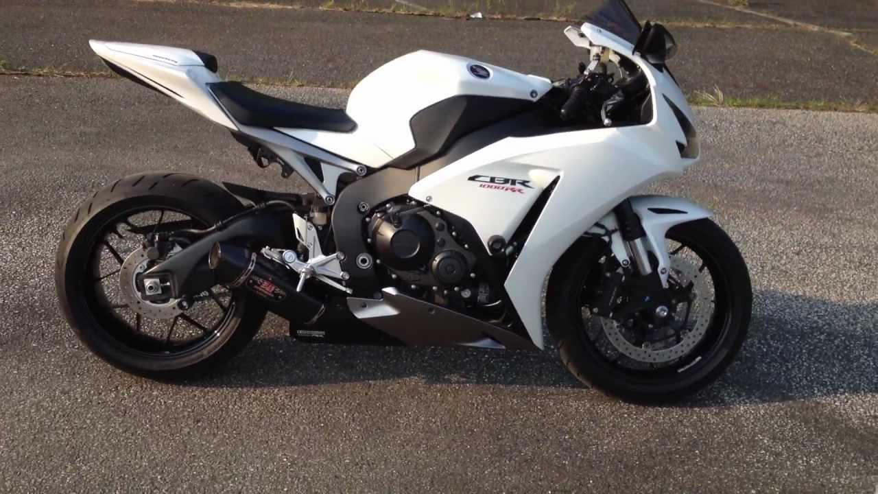 2012 CBR1000RR walkaround and startup Full Yoshimura R-77 exhaust